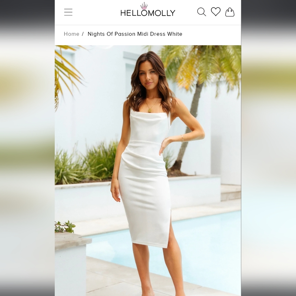 Hello Molly Nights of Passion dress in white